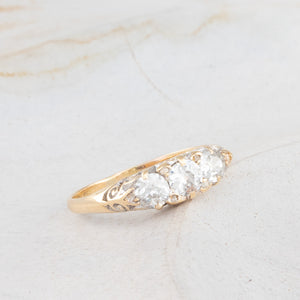 Antique Diamond Half Hoop Ring