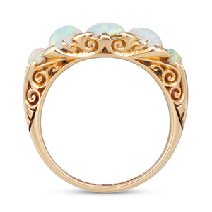 Antique Opal and Diamond Ring