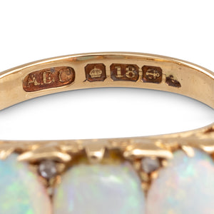 Antique Opal and Diamond Ring