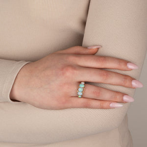 Antique Opal and Diamond Ring