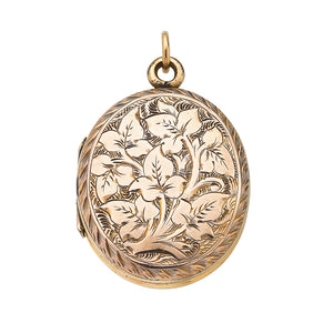 Antique Gold Oval Locket