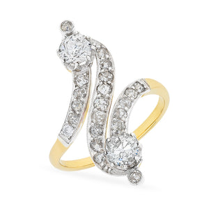 Antique Diamond Spray Ring