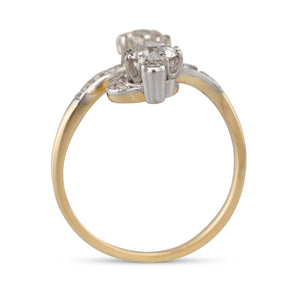 Antique Diamond Spray Ring