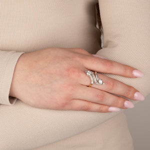 Antique Diamond Spray Ring