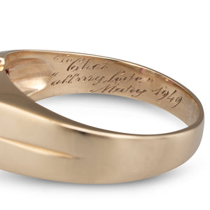 Retro Synthetic Ruby Ring