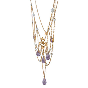 Art Nouveau Amethyst Necklet