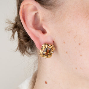Antique Citrine Earrings