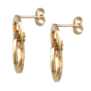 Circular Diamond Earrings