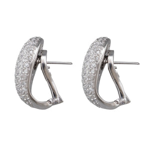 Pave Diamond Earrings