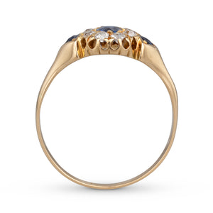 Antique Sapphire and Diamond Ring