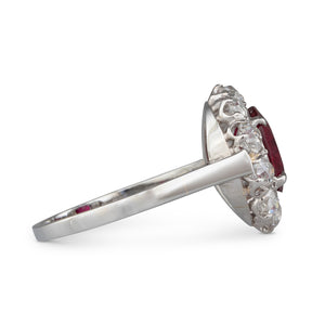 Antique 2.58ct Ruby & Diamond Ring