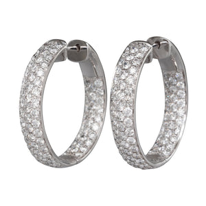 Diamond Hoop Earrings
