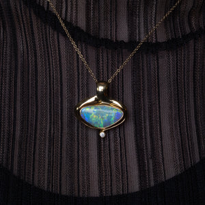 Boulder Opal & Diamond Enhancer