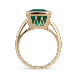 6.36ct Zambian Emerald Ring