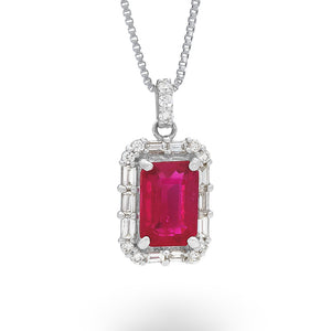 Ruby and Diamond Pendant