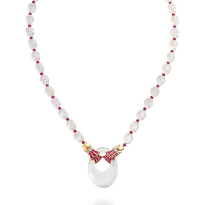 Rock Crystal Beaded Necklace