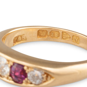Antique Diamond and Ruby Ring