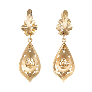 Antique Style Gold Earrings