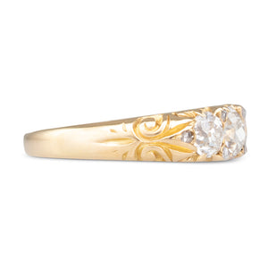 Half Hoop Diamond Ring