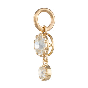 Old Cut Double Diamond Pendant