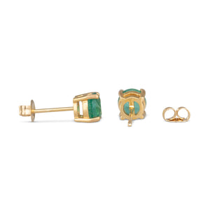 Pair Emerald Stud Earrings
