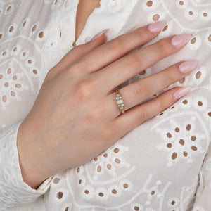 Opal and Diamond Ring