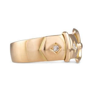 Diamond Buckle Ring