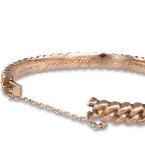 Antique Rose Gold Bangle