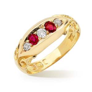 Antique Ruby & Diamond Ring