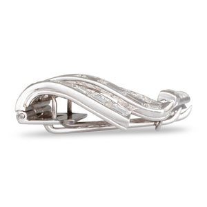 French Diamond Set Dress Clip