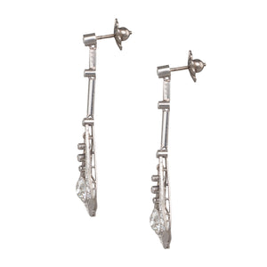 Art Deco Style Diamond Earrings