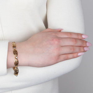 French Sapphire & Diamond Bracelet