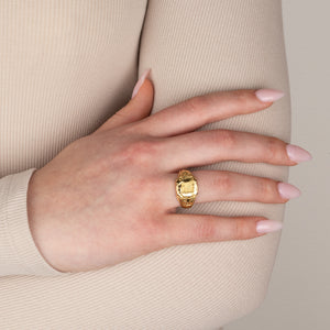 French Gold Signet Ring