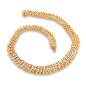 French Gold Collar with Diamonds