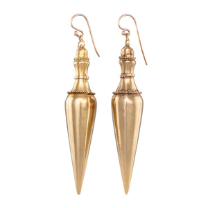 Italian Gold Drop Earrings