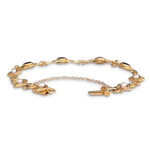 Antique Garnet and Pearl Bracelet