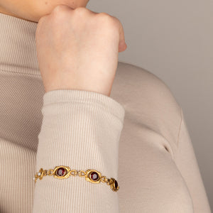 Antique Garnet and Pearl Bracelet