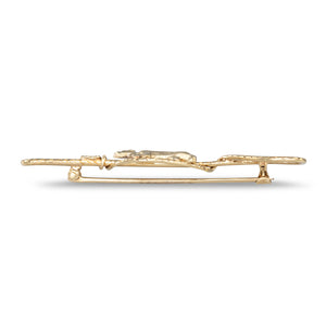 Hunting Dog Bar Brooch