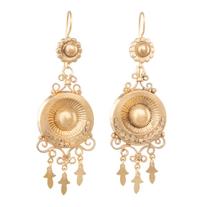 Victorian Gold Drop Earrings