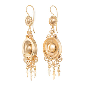 Victorian Gold Drop Earrings