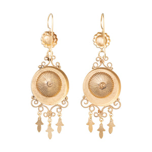 Victorian Gold Drop Earrings