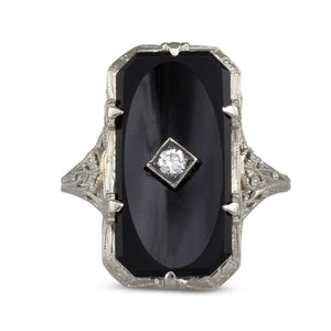 Antique Onyx Ring