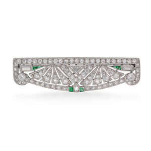 Art Deco Diamond Brooch
