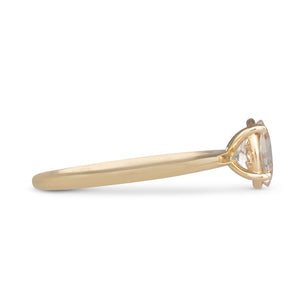 Unheated Pale Yellow Sapphire Ring
