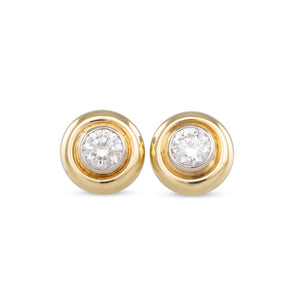 Bezel set Diamond Studs