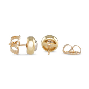 Bezel set Diamond Studs