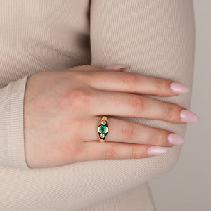 Emerald & Diamond Ring