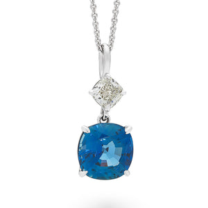 Unheated Sapphire Pendant