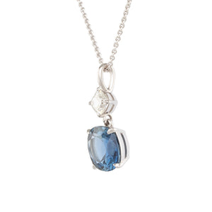 Unheated Sapphire Pendant