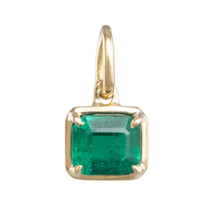 Yellow Gold Emerald Pendant